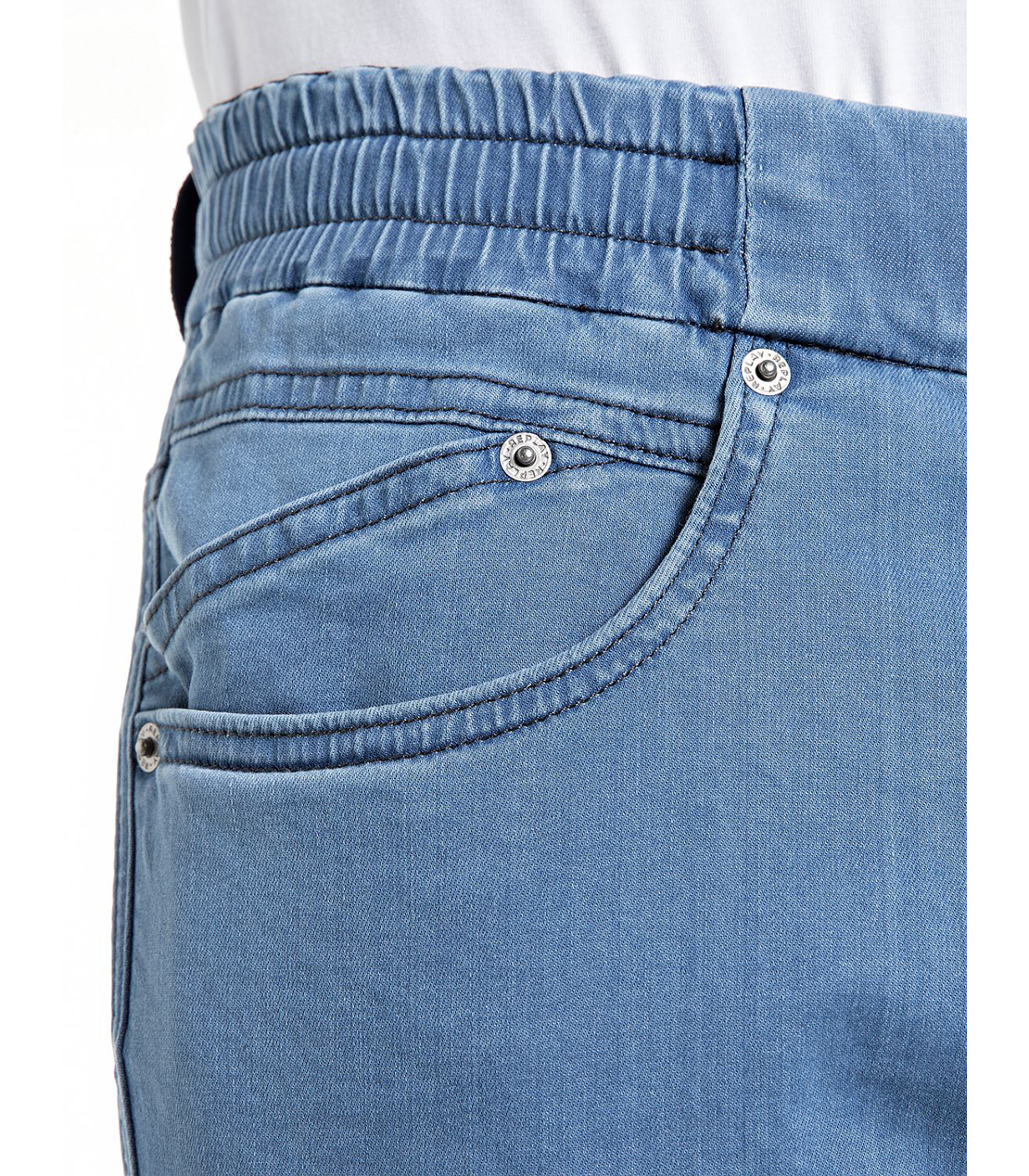 リラックステーパードLANNY Touch denim 詳細画像 ブルー 7